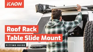 Installing a Table Slide Mount underneath your Roof Rack – Rhino-Rack Pioneer & Front Runner