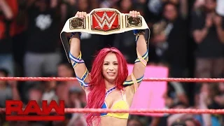 Sasha Banks vs. Charlotte - WWE Women's Championship Match: Raw, July 25, 2016