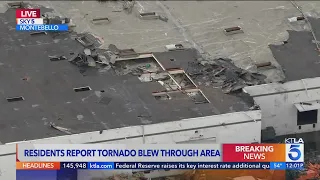 Damage caused by tornado in Montebello