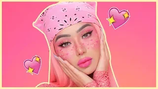 ♡ VALENTINES DAY HEART FRECKLES MAKEUP TUTORIAL ♡