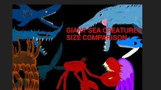 Giant sea creature Trevor Henderson size