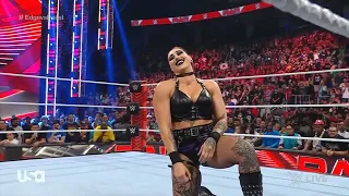 Rhea Ripley Hits Edge In the Nuts on Raw (Aug. 22, 2022)