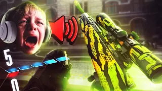 Little Kid SNIPES ENTIRE Search and Destroy Lobby! (Voice Troll)