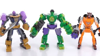 LEGO Marvel mini-Mech Armors reviewed! Thanos, Hulk, & Rocket Raccoon