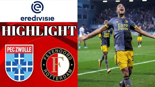 PEC Zwolle 1-2 Feyenoord || Highlight Eredivisie || 21/22