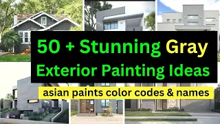 The Best Gray Exterior Paint Ideas in 2023! Gray exterior house paint ideas asian paints color code