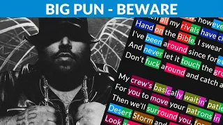 Big Pun - Beware | Lyrics, Rhymes Highlighted