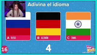 Rivers REACCIONA a ADIVINA el IDIOMA por el AUDIO - Play Quiz Trivia