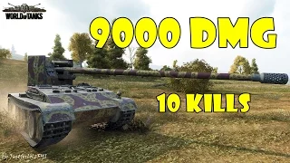 World of Tanks - PURE Gameplay [GRILLE 15 | 9000 DMG, 10 KILLS, 1v4 by hannez]