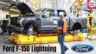 2022 Ford F150 Lightning Electric Truck Overview and Production Factory