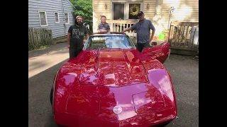 Surprising my Dad with his Dream car a 1973 Corvette!