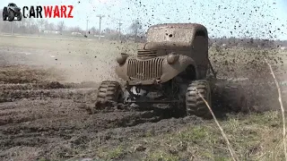 JUST CREEPING MEGA TRUCK MUDDING AT BACKYARD BRAWL MUD BOG