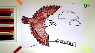 #какнарисовать #ОРЁЛ Уроки Рисования Для Детей #howtodraw #eagle #drawforchildren