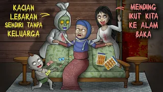 Lebaran sama Setan - Gara2 keluarga gak ada yg datang #HORORKOMEDI | Kartun Hantu Lucu