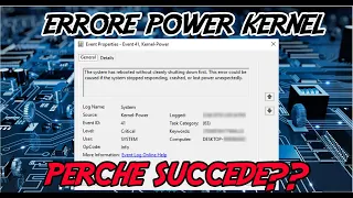 Errore Power Kernel  Perche Succede??