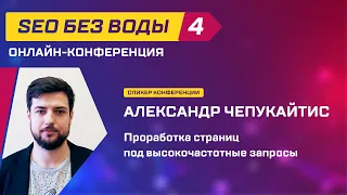 Проработка страниц под высокочастотные запросы - Александр Чепукайтис/Конференция SEO без воды