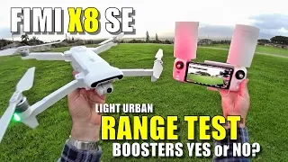 Xiaomi FIMI X8 SE Range Test - How Far Will It Go? With & Without BOOSTERS (Light Urban)