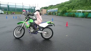 KLX650 でジムカーナ練習会2017/7/9