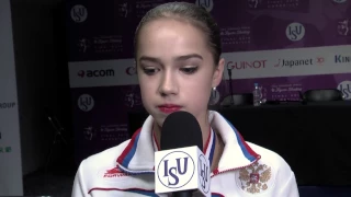 Alina Zagitova RUS Free PGM Interview - Marseille 2016