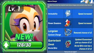 Sonic Forces - Drummer Cream New Runner Unlocked - Balance Changes Nerf & Buff Runners Gameplay