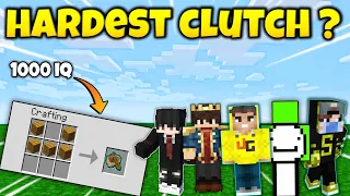 I Try to Youtuber`s Hardest Clutch in Minecraft | Mr.Lapis