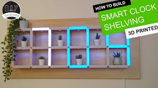 How to build a Hidden Shelf Edge Clock -  3D Printable | Elegoo Arduino Nano | Smart Home | LED