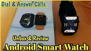 Dial & Answer Calls Andorid Smart Watch Hd Large Screen Ultra Narrow Border Long Battery Life EW1