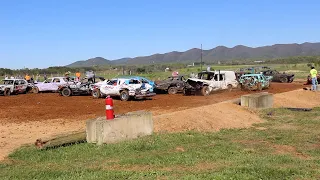 Street Stock Full-Size Demo Derby Cancer benefit Shenandoah Speedway 4-20-24