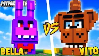 DOM FNAF FREDDY VS DOM FNAF BONNIE W MINECRAFT | Vito vs Bella