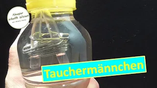 Schwimmen-Sinken-Schweben - Tauchermännchen bauen - Experimente für Kinder