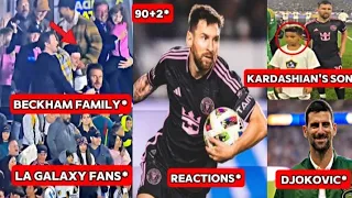 Crazy Reactions to Messi 90+2' Comeback Goal Ft Beckham,Djokovic😱🔥