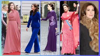 Queen Mary of Denmark in regal outfits #fashion #viral #wedding #royal
