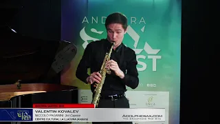 Andorra SaxFest 2019 1st Round   Valentin Kovalev   3rd Caprice by Niccolo Paganini