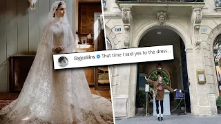 Lily Collins Shares Snap Of Day She Said YES To Her Wedding Dress