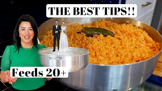 Learn How to make a PARTY SIZE Oven BAKED Mexican / Spanish RICE Recipe Step by Step + Secret Tips!