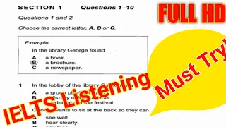 In the library George found IELTS Listening | IELTS Listening with answers @ieltswithkamal