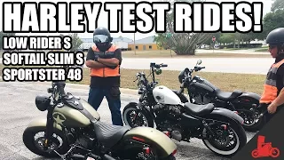 Test Riding Harleys! - Harley 48, Low Rider S, & Softail Slim S