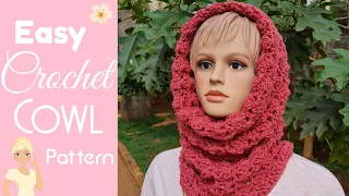 Easy Crochet Hoodie Pattern 🧶One Row Repeat Crochet Cowl 🌺 Sober Granny in a Spiral Cowl Hoodie