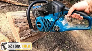 Felling & Cutting with the Makita EA6100p Chainsaw (+ Dewalt Flexvolt chainsaw)