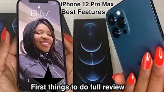 Top Features of iPhone 12 pro max first things to do✍🏿 full review