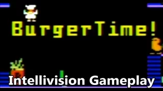 Burgertime Intellivision Gameplay - The No Swear Gamer