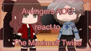 Avengers AOU react to the Maximoff twins ﴿﴾ reaction ﴿﴾ gacha club ﴿﴾ Marvel