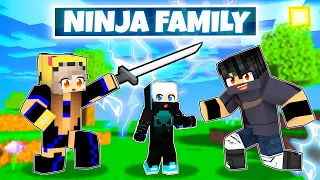 Adopted By NINJA FAMILY In Minecraft (Hindi)