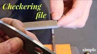 Tool Time Tuesday - Checkering File - A great tool for knife making