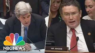 ‘Are You Serious?’ John Kerry Clashes With Massie Over Climate Change | NBC News