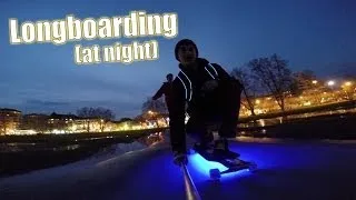 GoPro Longboarding at Night