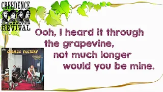 I Heard It Through the Grapevine (Lyrics) - CCR (Creedence Clearwater Revival) | Correct Lyrics