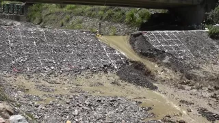 20160715 Field Experiment of Landslide Dam Breaching in Huisun Forest