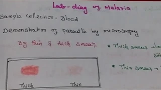 Laboratory Diagnosis of Malaria