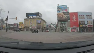 Niagara Parkway north into Niagara and up Clifton hill